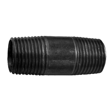 Jones Stephens 3in. x 4in. Black Pipe Nipple 33040